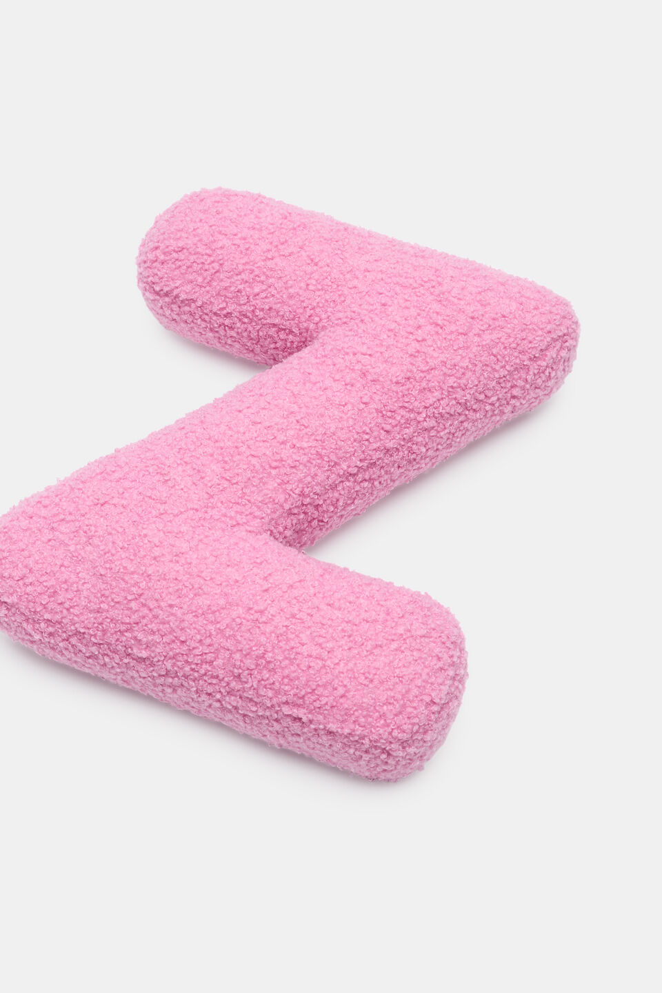 Pink Boucle Initial Cushion  Z