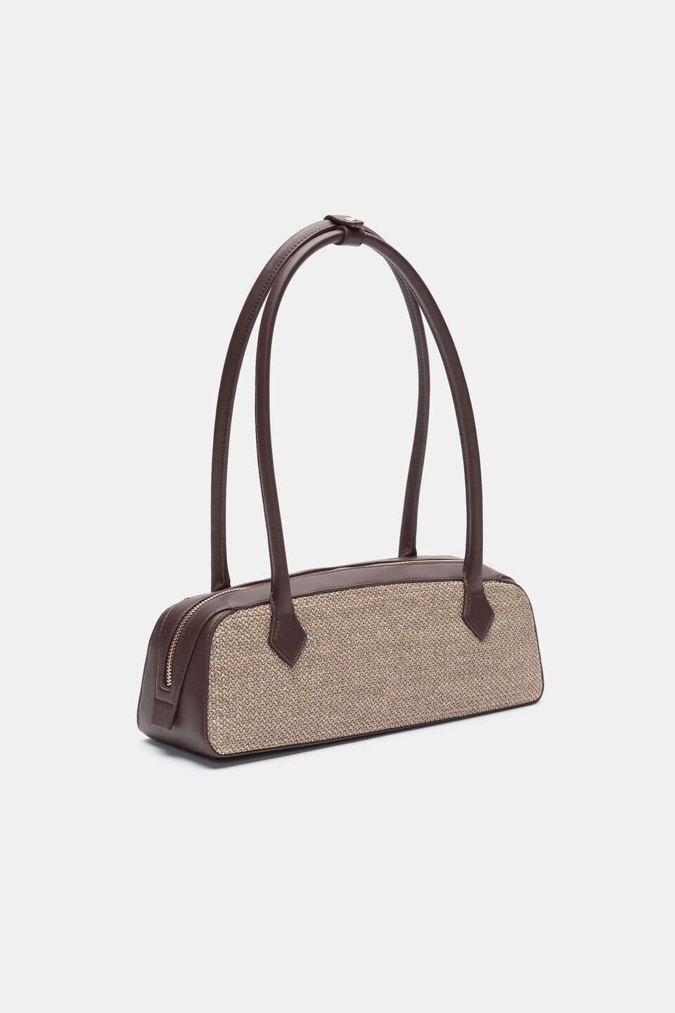Textured Detail Shoulder Bag  Chocolate