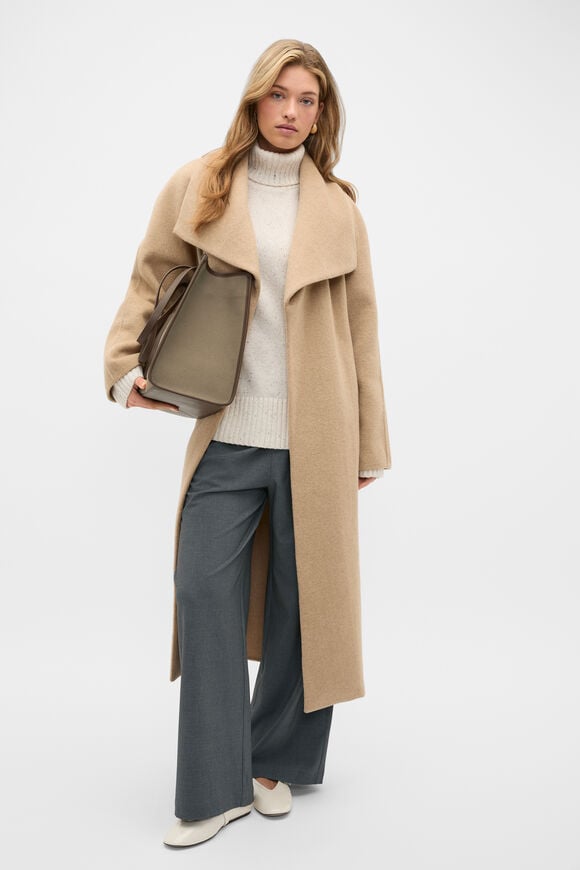 Australian Merino Oversized Roll Neck  Mist Speckle  hi-res