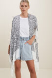 Summer Poncho  Black Cloud Cream  hi-res