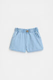 Denim Button Short  Light Wash  hi-res