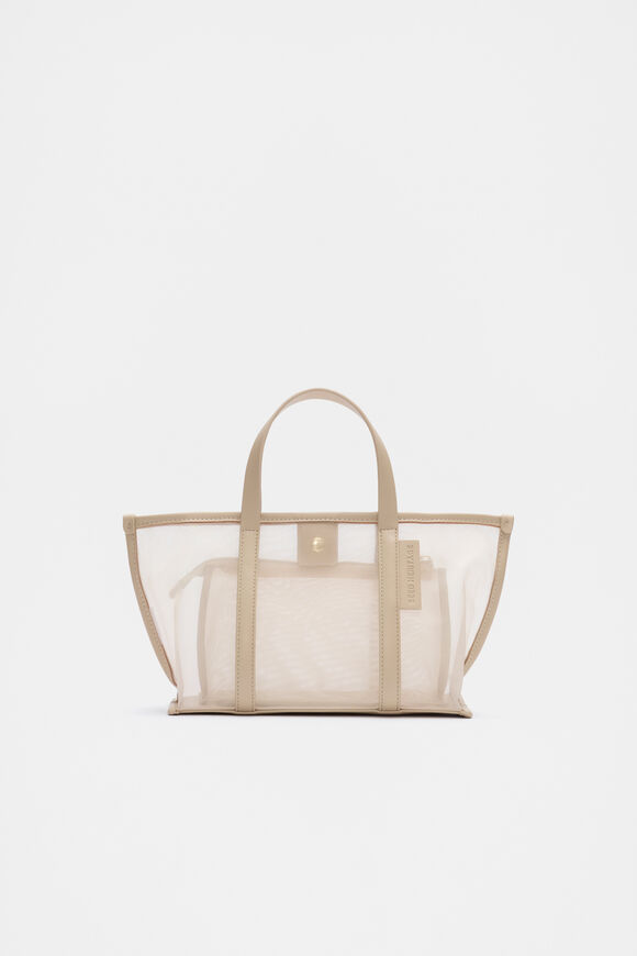 Mesh Mini Tote  Iced Latte  hi-res
