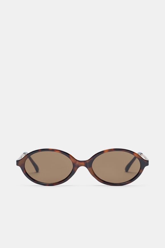 Sabrina Oval Sunglasses  Dark Tort  hi-res