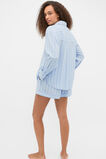 Stripe Shirt and Short PJ Set  Arctic Blue  hi-res
