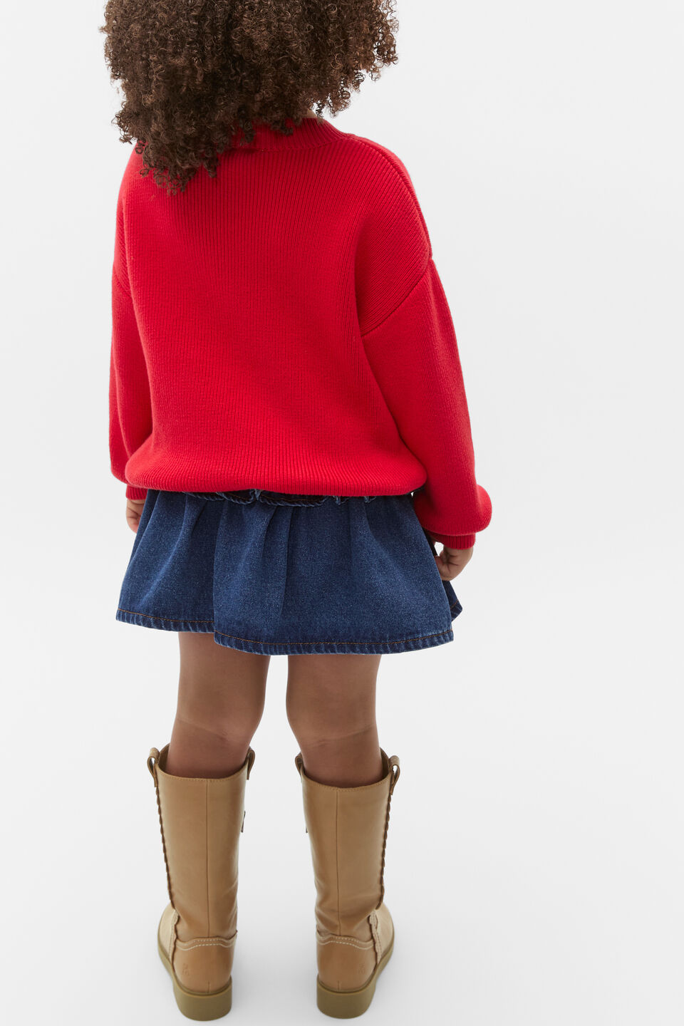 Logo Knit Sweater  Chilli Red