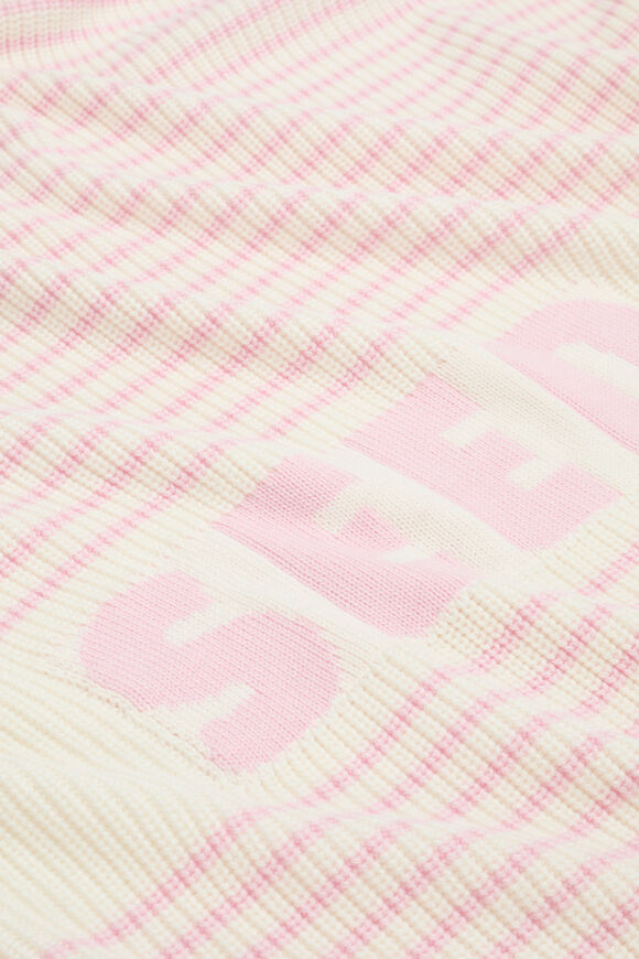 Logo Stripe Knit Blanket  Posie Stripe  hi-res