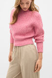 Twist Knit Cropped Sweater  Bubblegum Pink Twist  hi-res