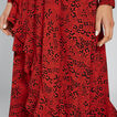 Animal Print Frill Skirt    hi-res