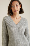 V Neck Chunky Sweater    hi-res
