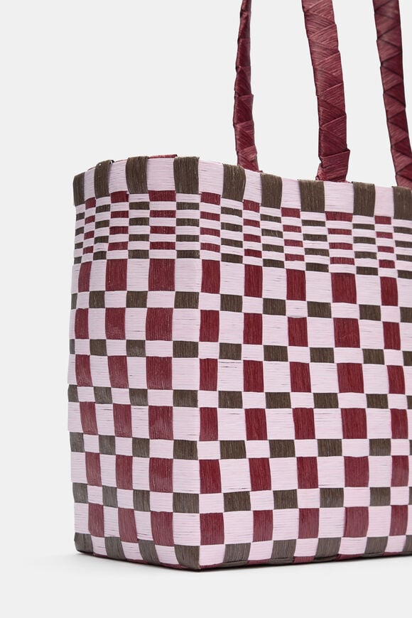 Paper Woven Market Bag  Blossom  hi-res