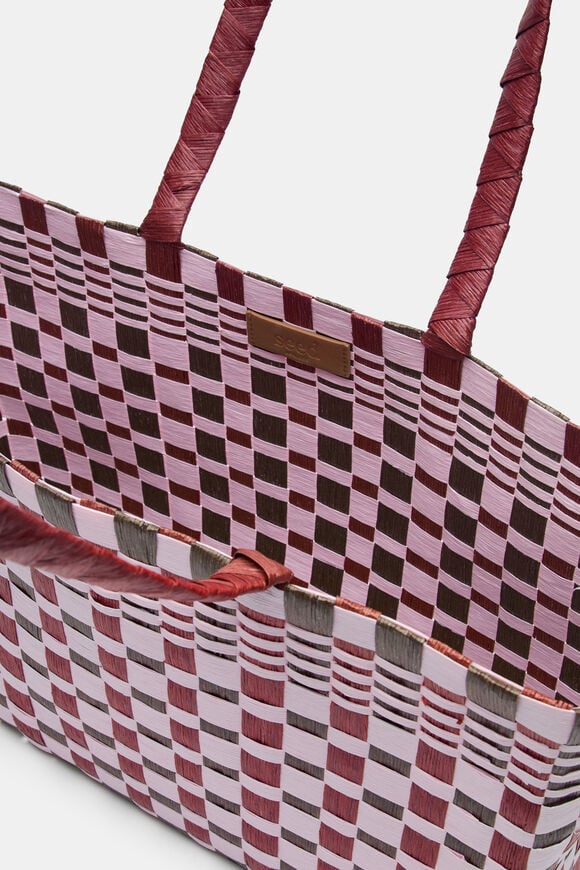 Paper Woven Market Bag  Blossom  hi-res