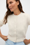 Merino Button Up Knit Cardigan  Mist Speckle  hi-res