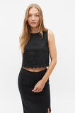 Scallop Shell Top  Black  hi-res