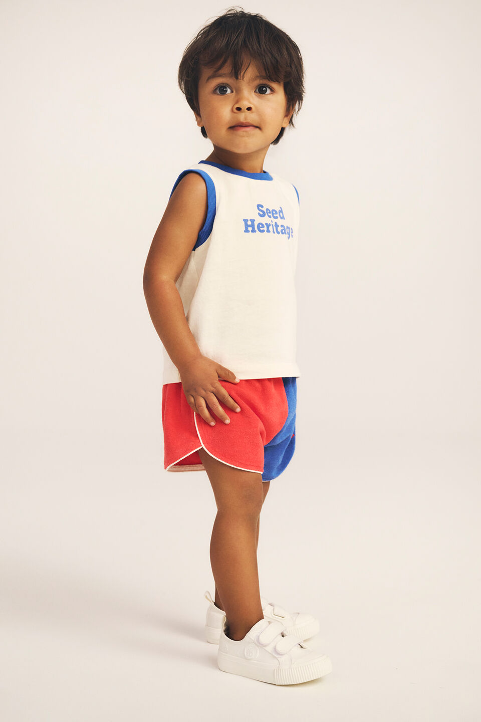 Colourblock Towelling Short  Multi