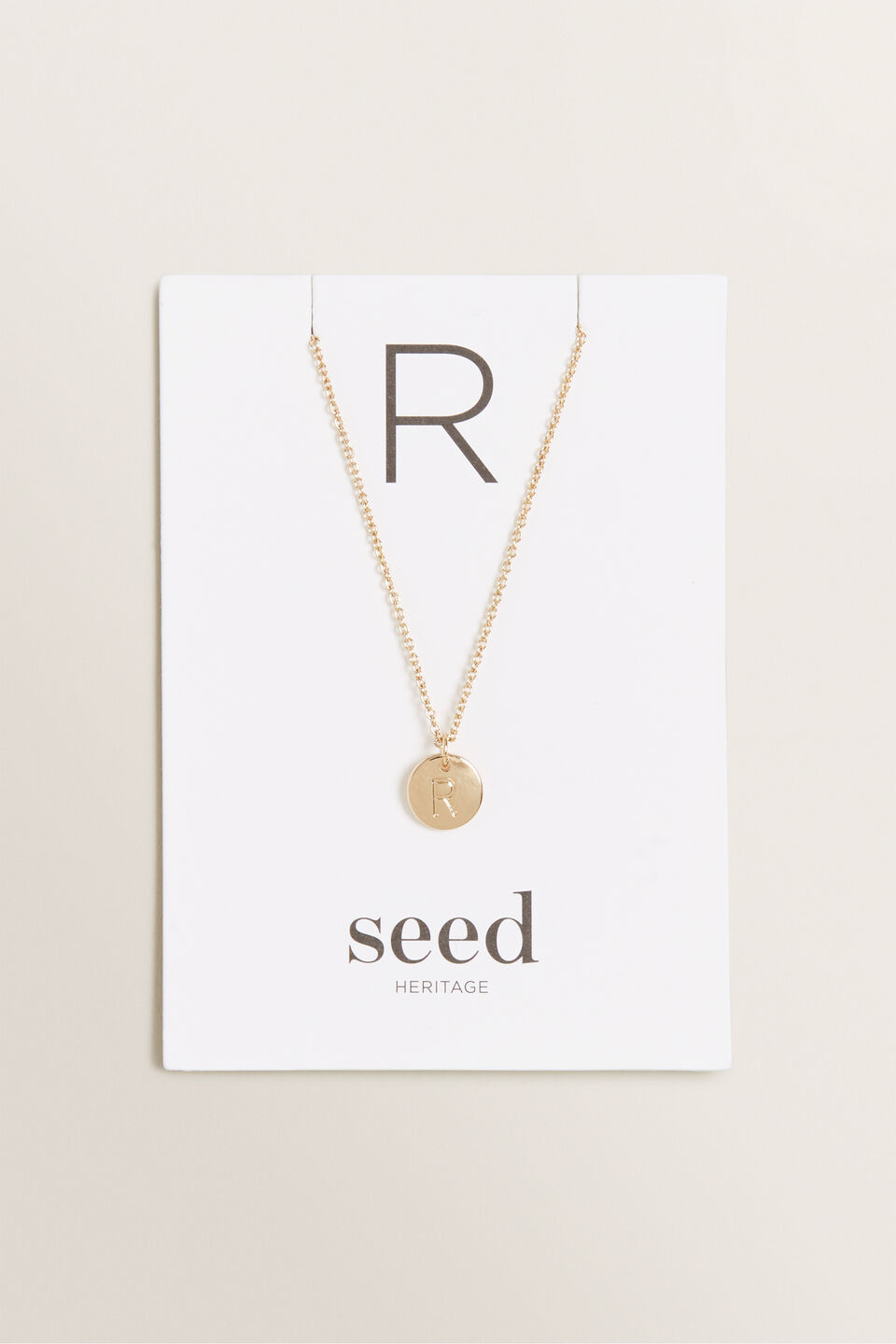 Initial Disc Necklace  