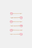 Gem Heart Bobby Pins  Multi  hi-res