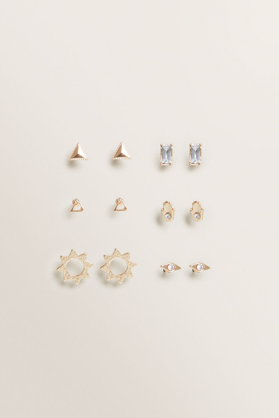 Multi Gold Stud Pack  9