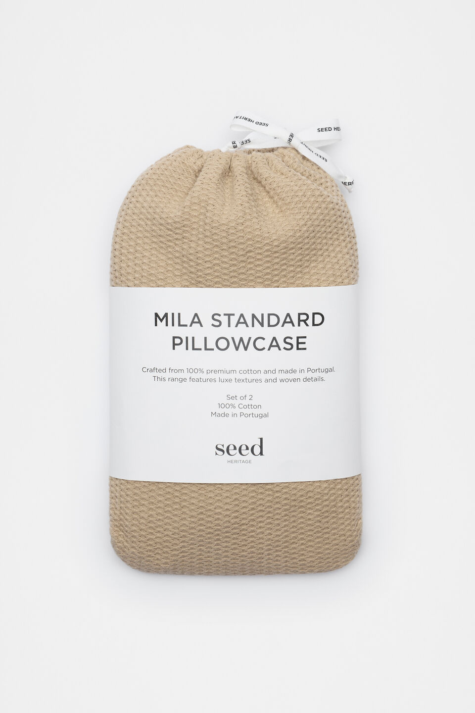 Mila Standard Pillowcase Set of 2  Rye