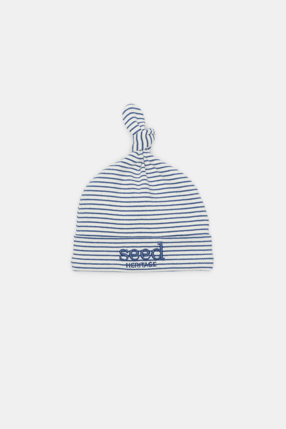 Core Rib Logo Hat  Navy Stripe