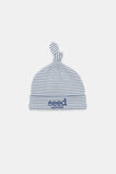Core Rib Logo Hat  Navy Stripe  hi-res