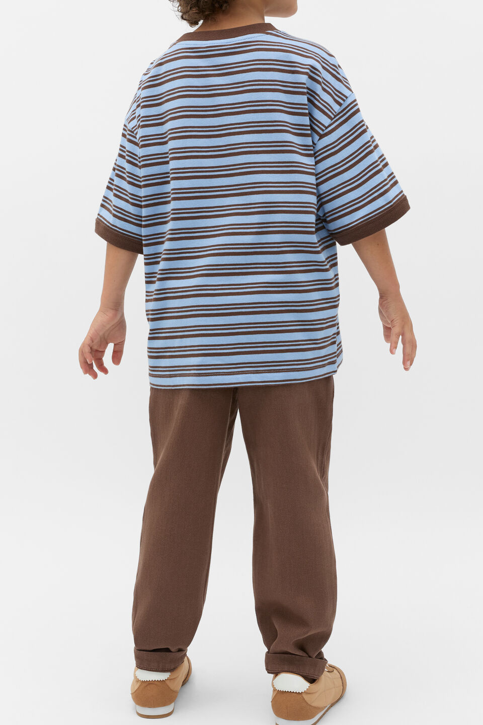 Stripe Logo Tee  Cloud Blue