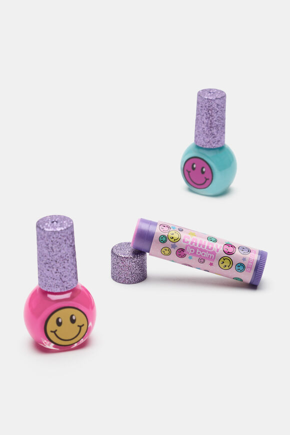 Smiley Lip and Nail Set  Multi  hi-res