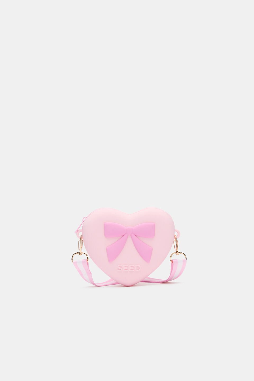 Silicone Heart Bag  Pink Lemonade