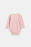 Croissant Bow Bodysuit  Blush Pink Marle  hi-res