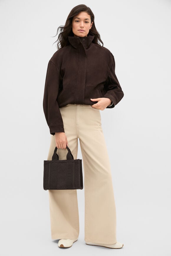 Felt Mini Tote  Coffee Bean  hi-res