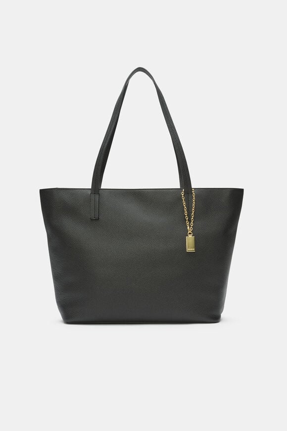 Leather Everyday Tote  Black  hi-res