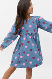 Heart Denim Dress  Washed Indigo  hi-res