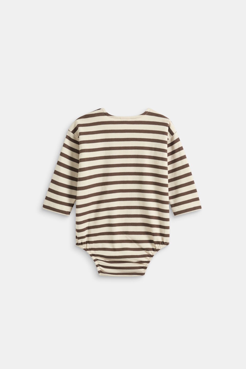 Logo Stripe Bodysuit  Cacao