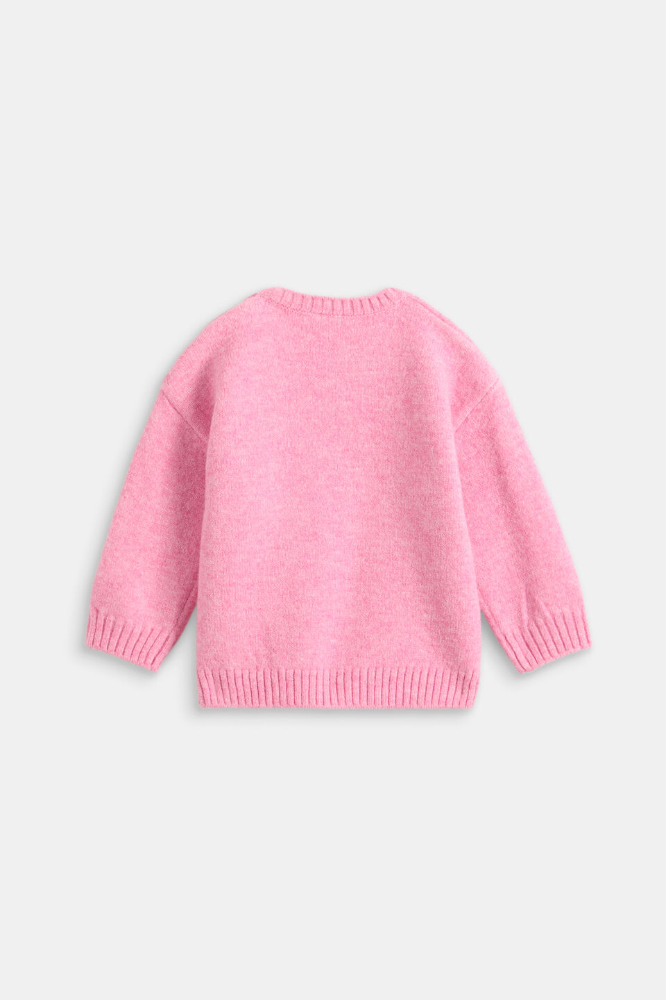 Heart Knit Sweater  Candy Pink
