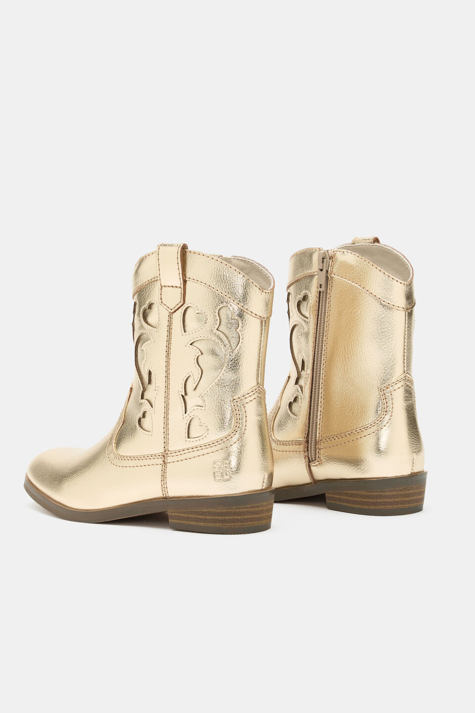 Cutwork Cowboy Boot  Gold