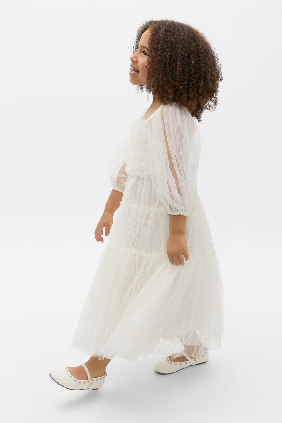 Midi Tulle Dress  Classic Cream