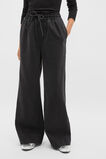 Elasticated Wide Leg Jean  Washed Black  hi-res