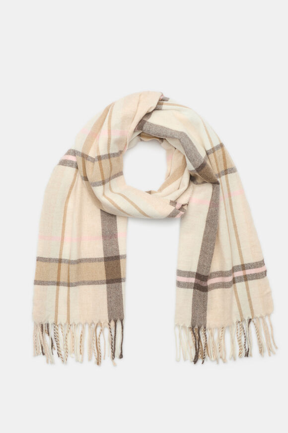 Check Scarf  Sandstone Multi  hi-res
