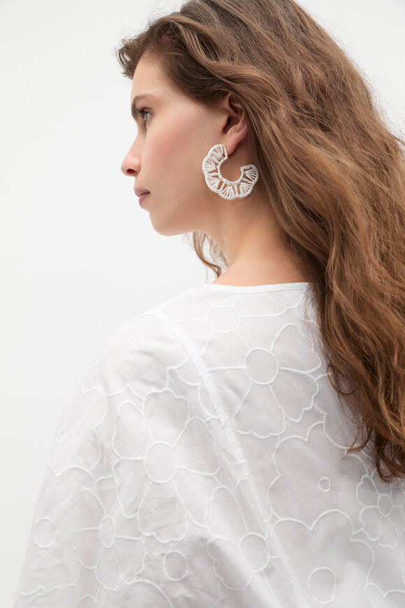 Bloom Earring  White  hi-res