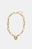 Amour Heart Necklace  Gold  hi-res