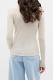 Australian Merino Scoop Neck Top  Mist Marle  hi-res