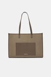Leather Detail Carry All Tote  Cocoa  hi-res