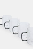 Aurora Glass Mug Set of 4  Slate  hi-res