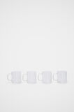 Aurora Glass Mug Set of 4  White  hi-res