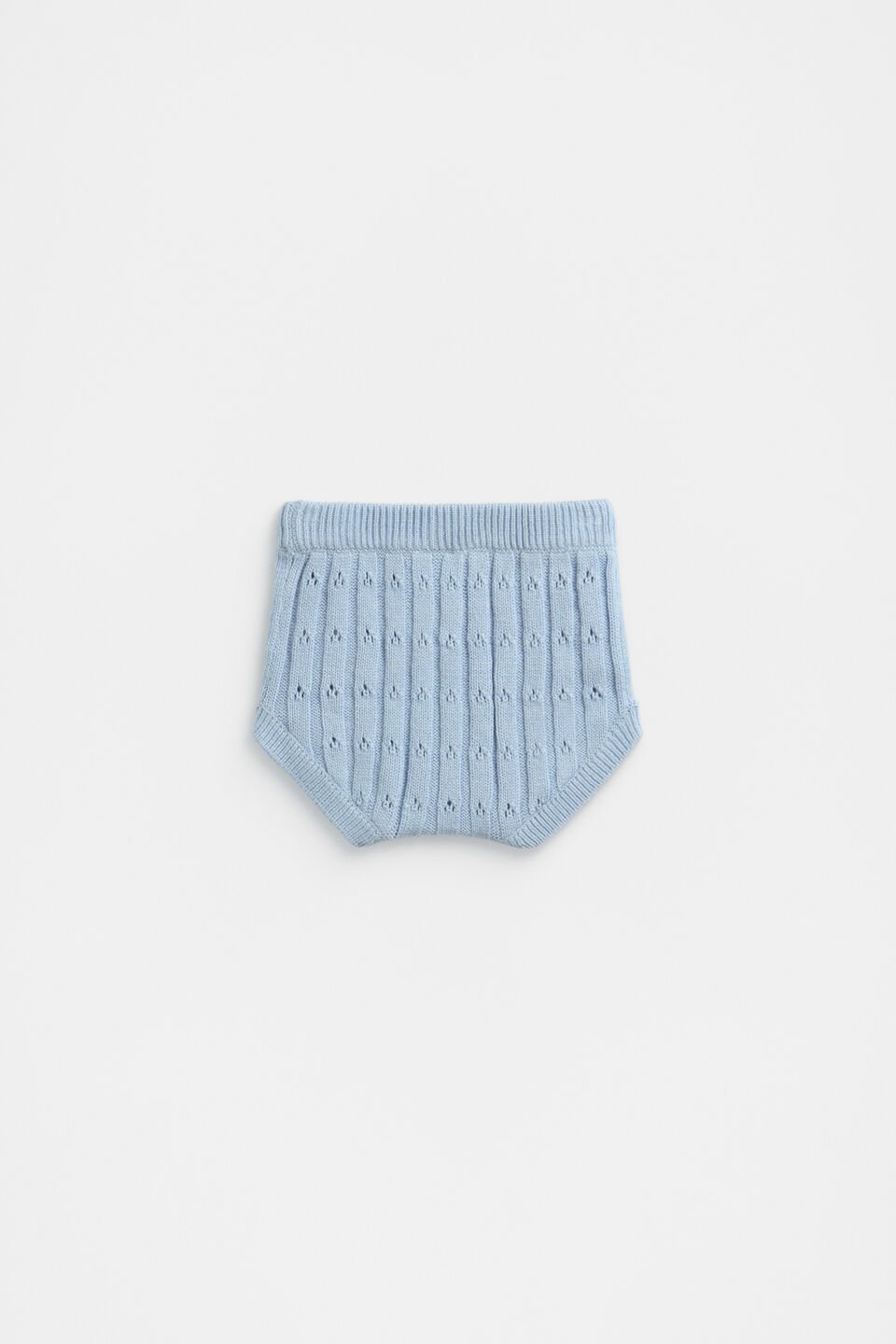 Pointelle Knit Bloomer  Pale Blue