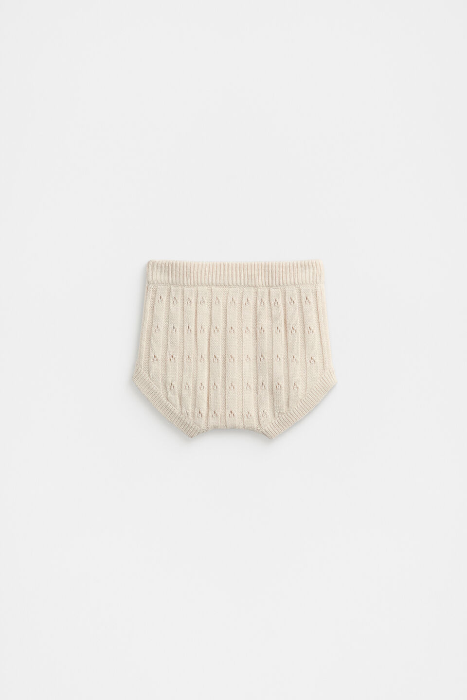 Pointelle Knit Bloomer  Soft Cream