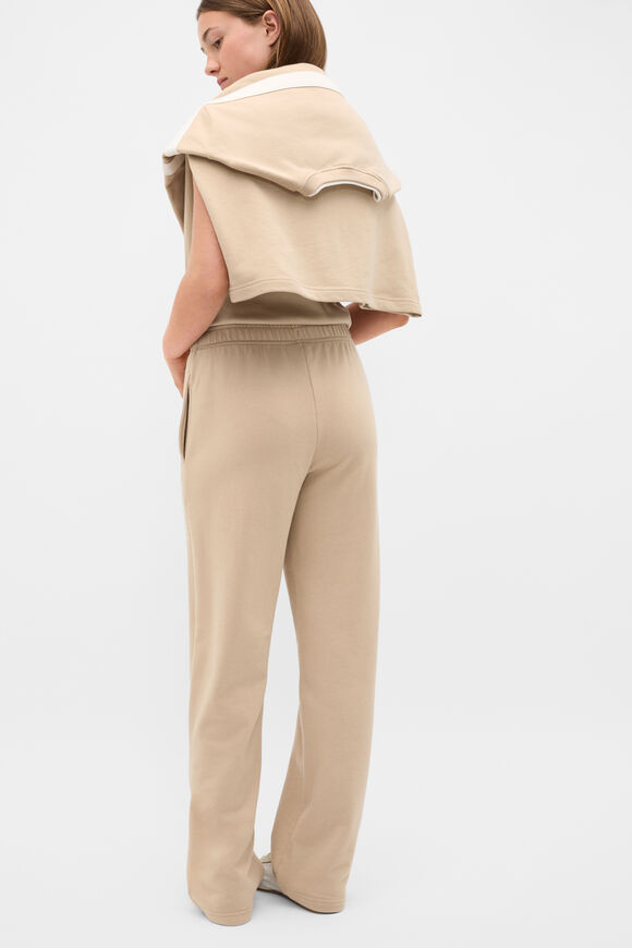 Roll Waist Logo Track Pant  Sandstone  hi-res