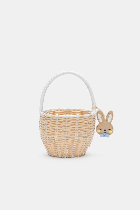 Woven Bunny Basket  Milk Tea  hi-res