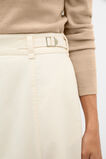 Soft Denim Side Buckle Skirt  Coconut Cream  hi-res
