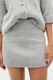 Seam Front Mini Skirt  Pale Slate Marle  hi-res