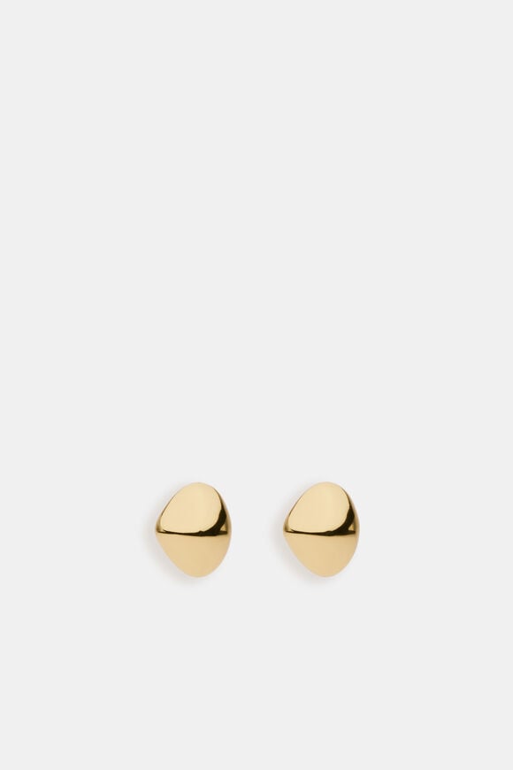 Small Pebble Stud  Gold  hi-res